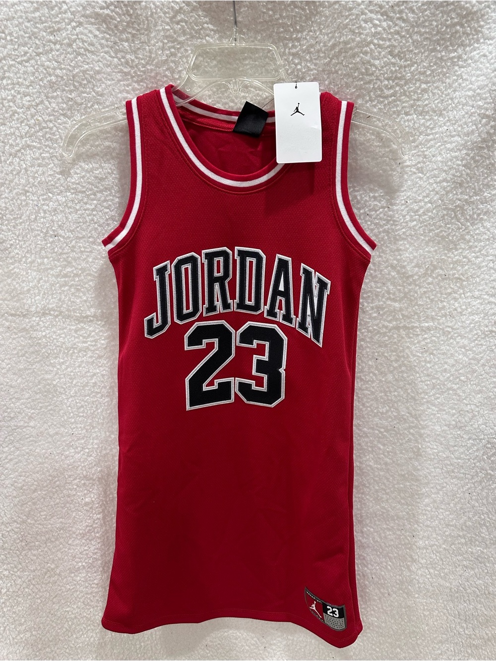 Girl’s Red Nike Jordan 23 Jersey Dress